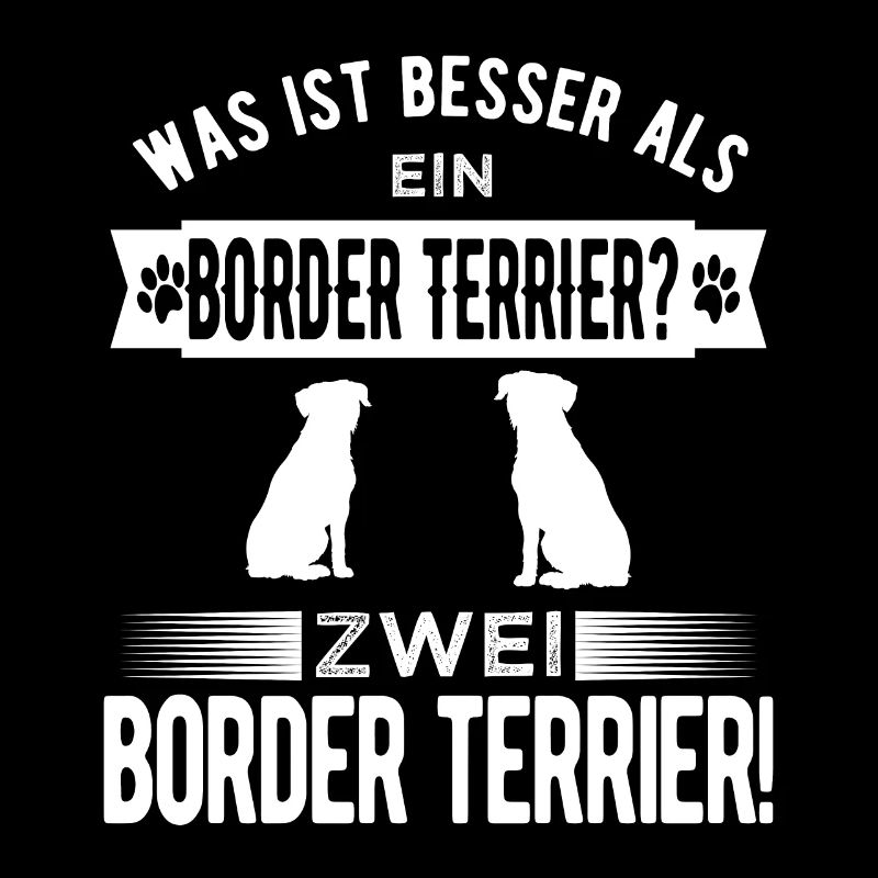 Zwei Border Terrier Hunde sind besser