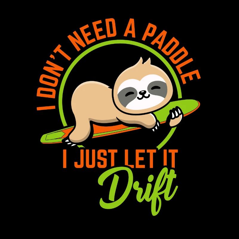 Stand up paddling sloth SUP