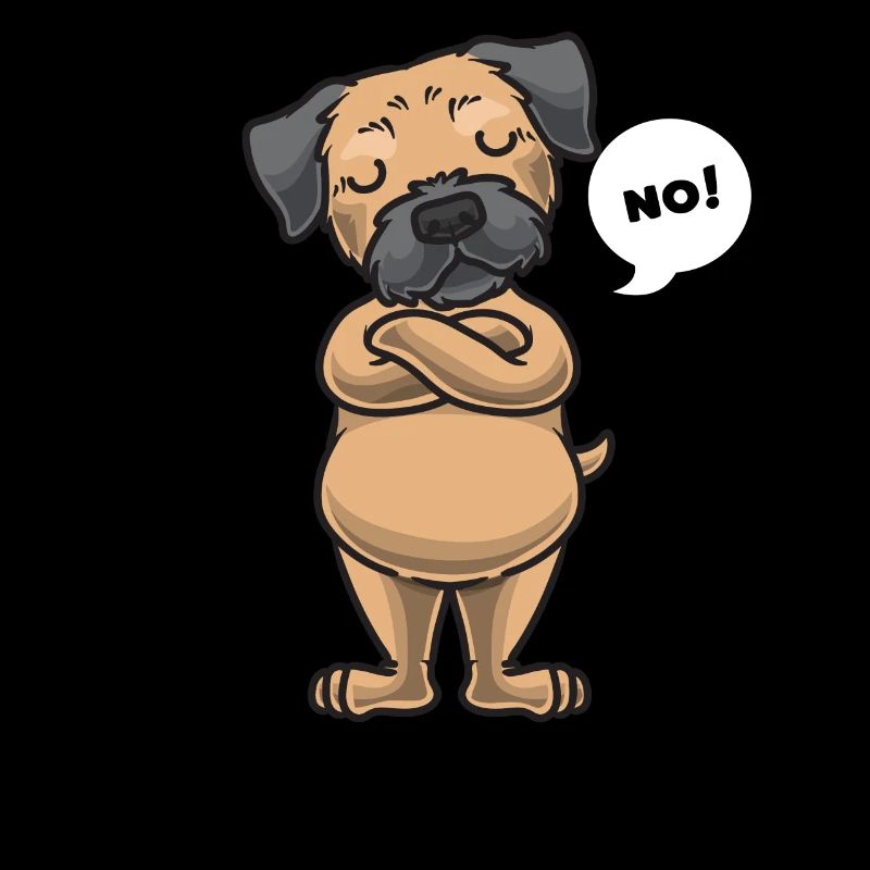 Stupide border terrier chien drôle