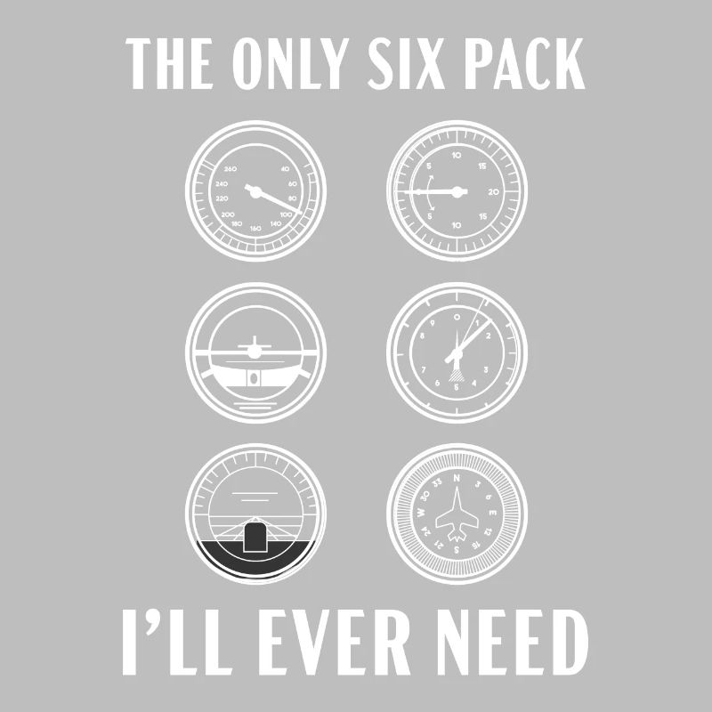 Das einzige Sixpack, das ich jemals brauchen werde Pilotflugzeug