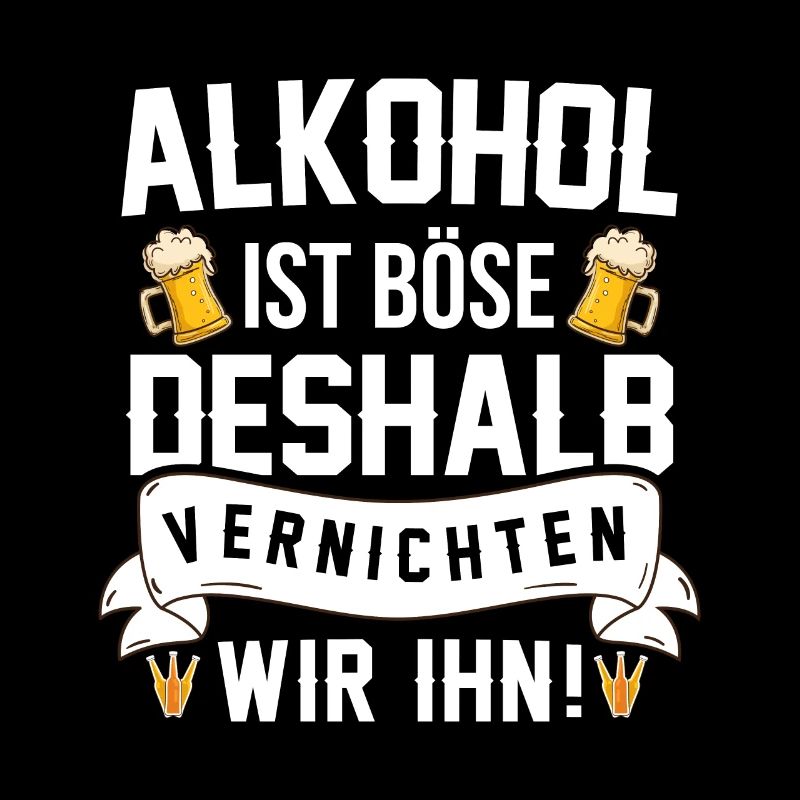 Alkohol Bier Vernichter Geschenk