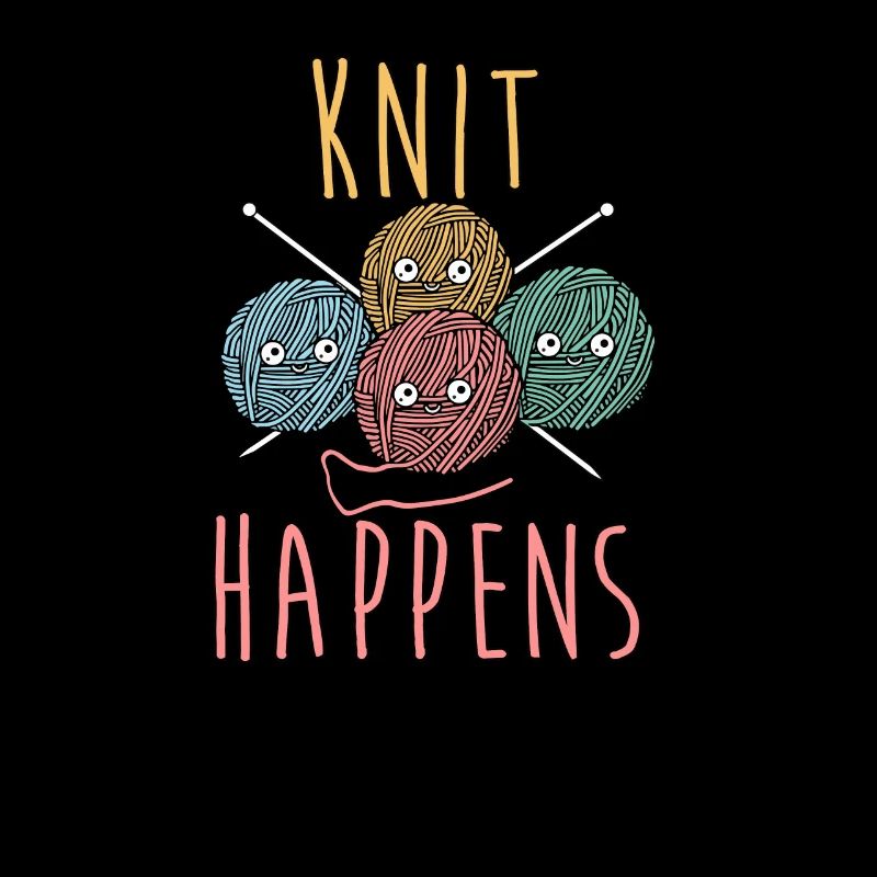Knit Happens - Stricken Lustig Geschenk