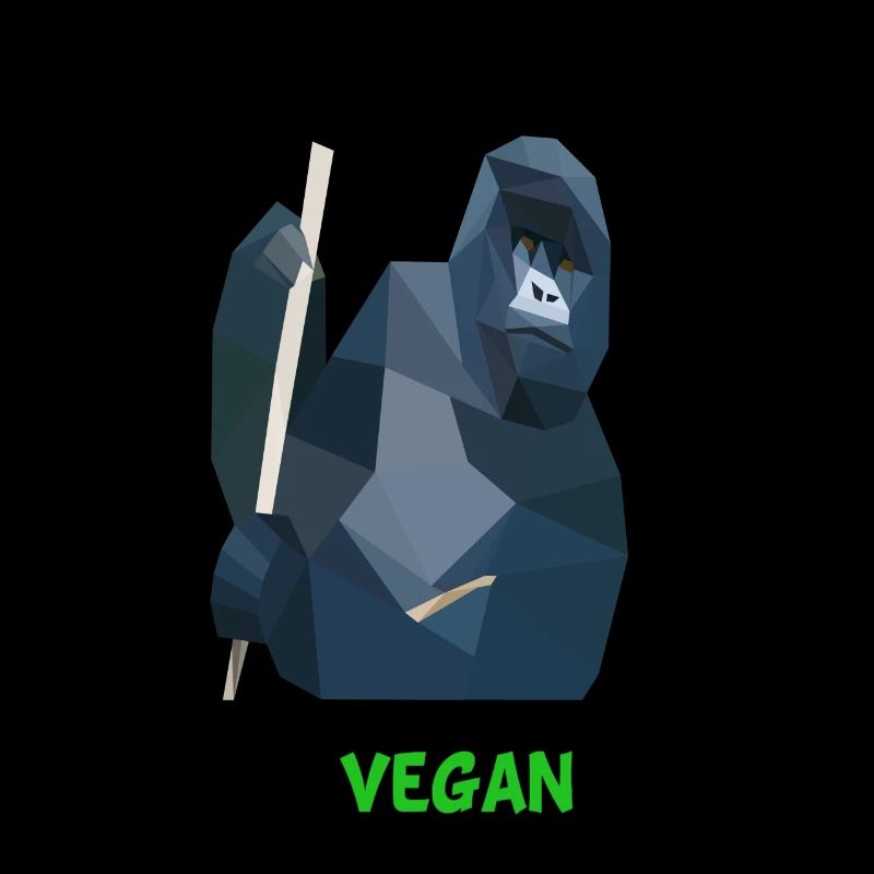 Tshirt Vegan Gorilla