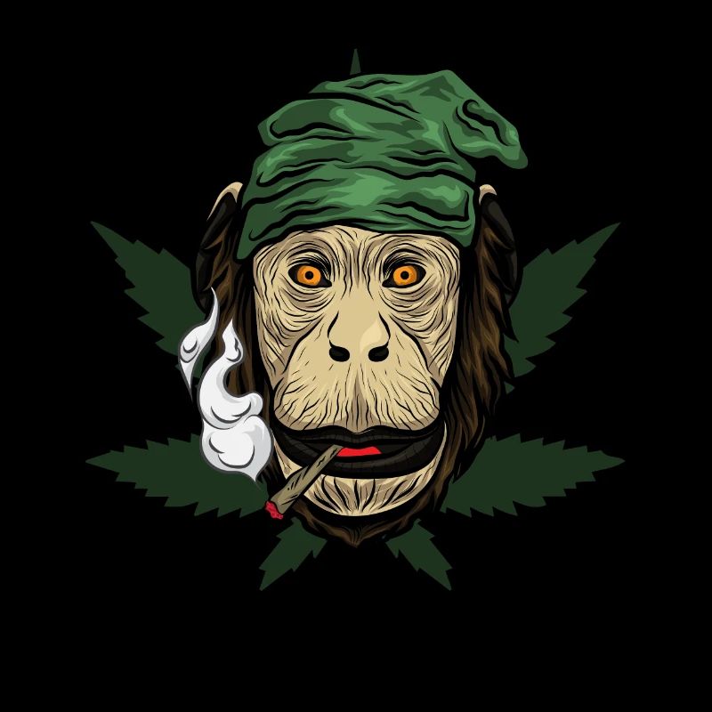 Kiffender Singe Avec Joint