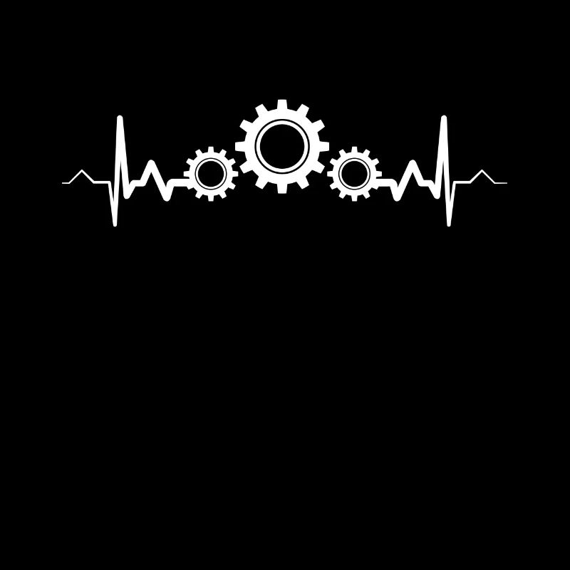Cogs heartbeat technique engineer gift