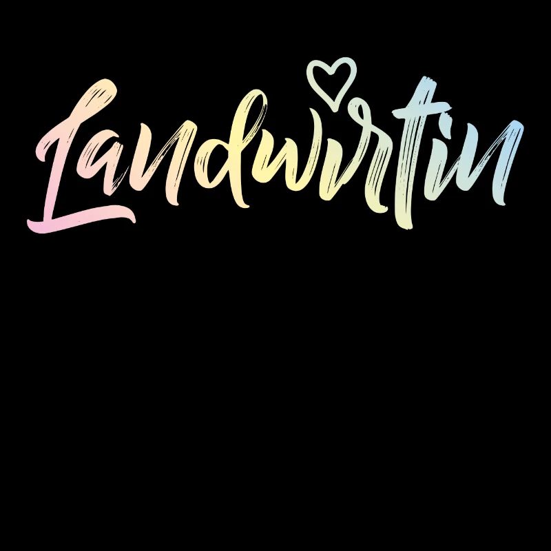 Landwirtin herz bunt