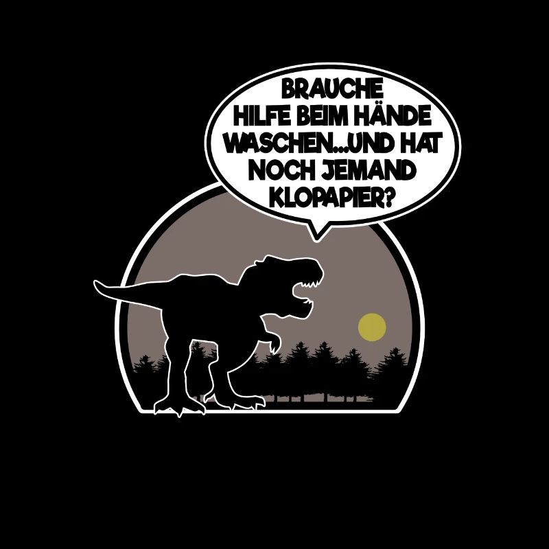 T-Rex Dinosaurier T Rex Corona Klopapier lustig