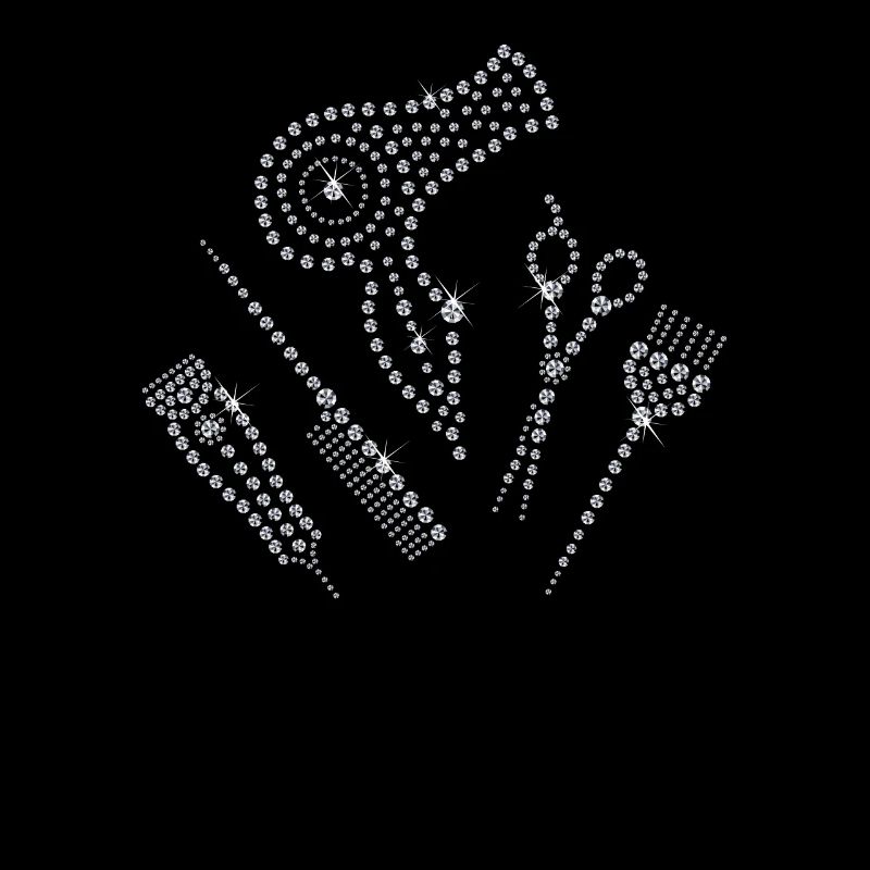 Coiffeur coiffeur tablier strass peigne ciseaux H