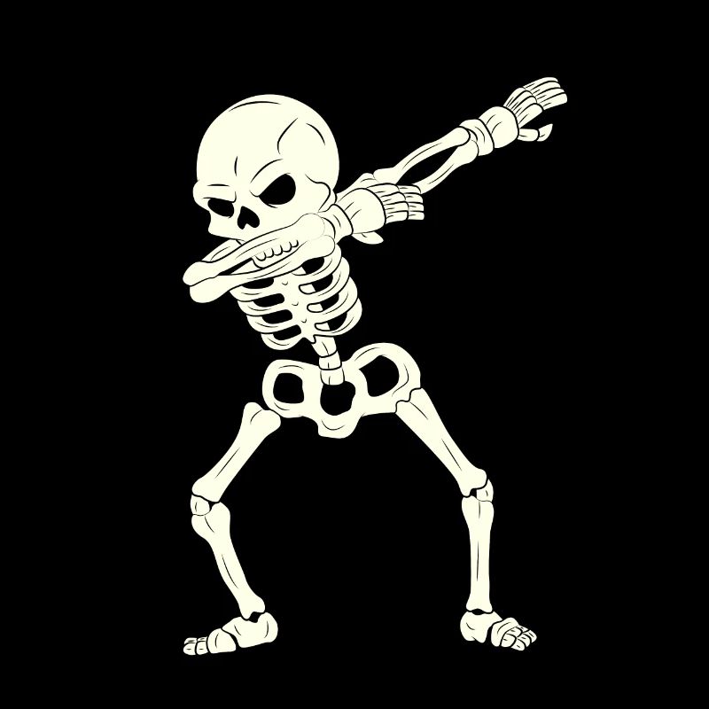 Squelette de dabbing Halloween 2021 Enfants Rapide