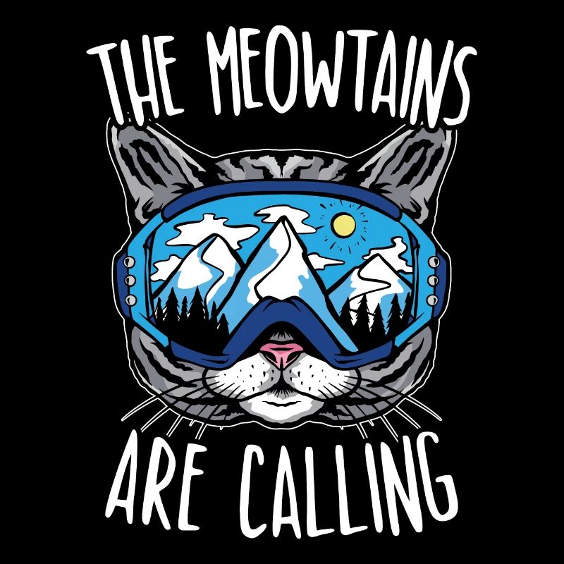 The Meowtains Call Snowboard Snowboarders