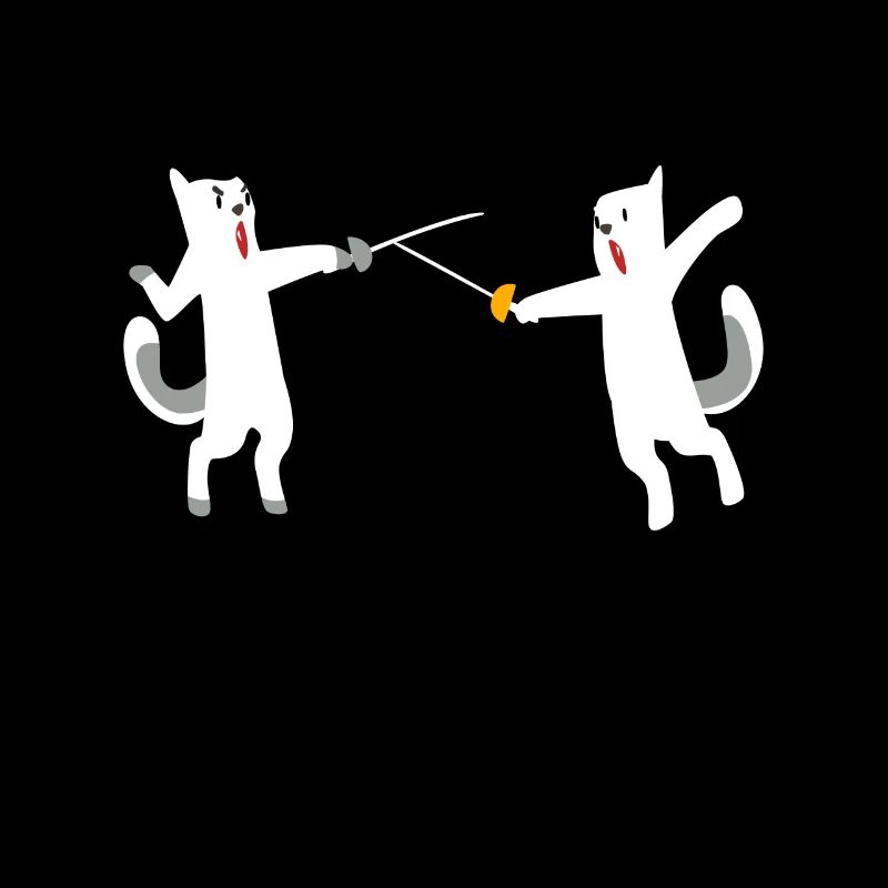 Fechtkatzen Katze Fechten Fechter Fecht