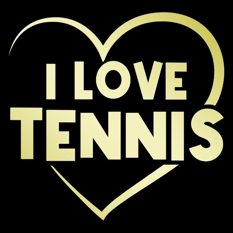 Ich liebe Tennis Herz