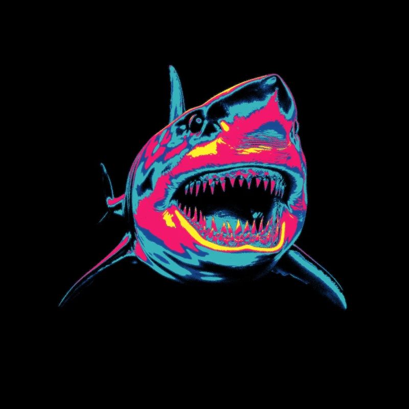 Colored shark