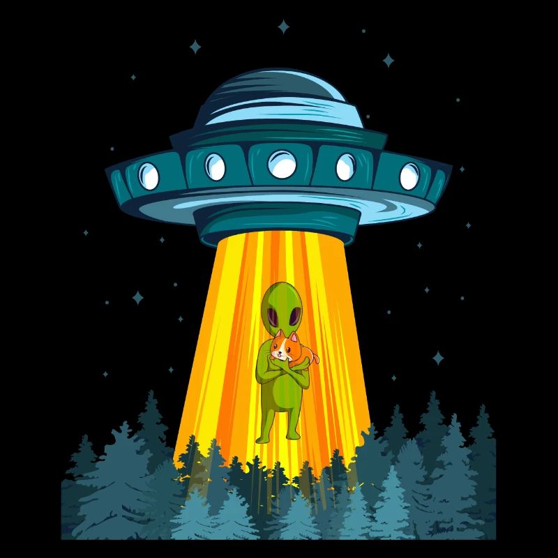 Space Alien vaisseau spatial Cat Ufo extraterrestre