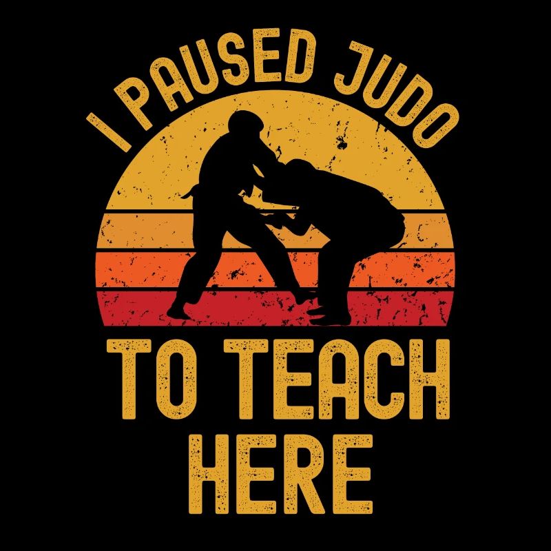 Judo et professeur rétro vintage