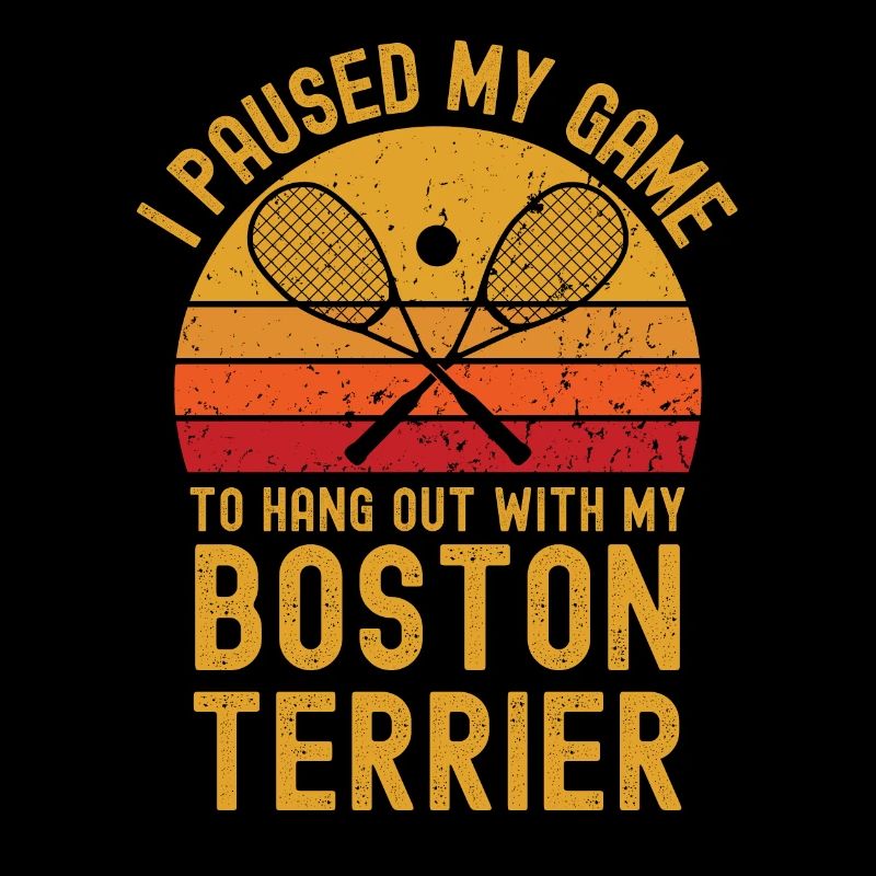 Courge et Boston Terrier