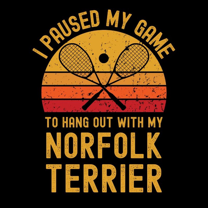 Squash and Norfolk Terrier