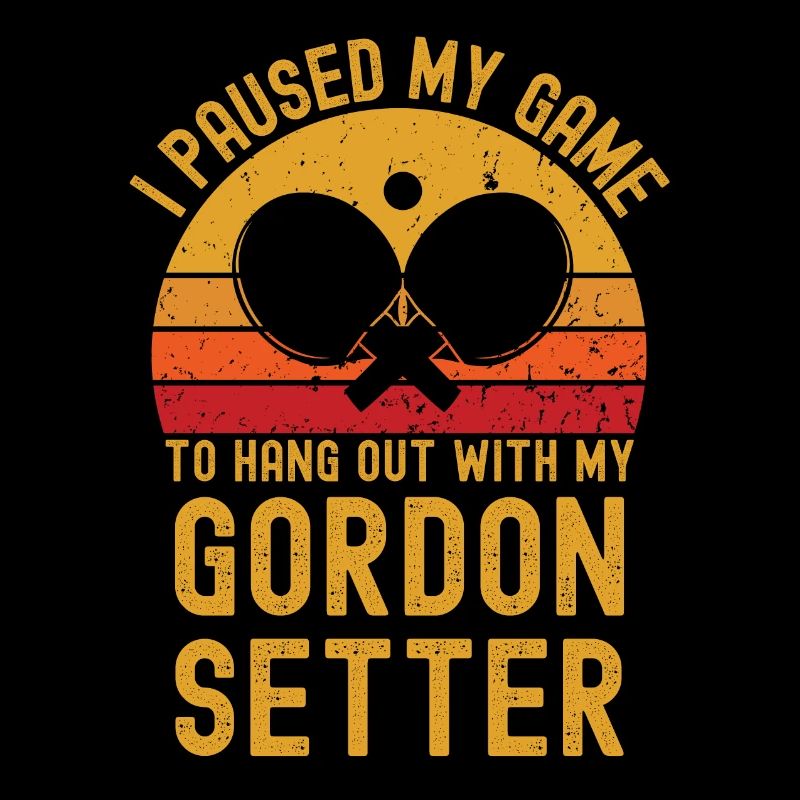 Tennis de table et setter Gordon