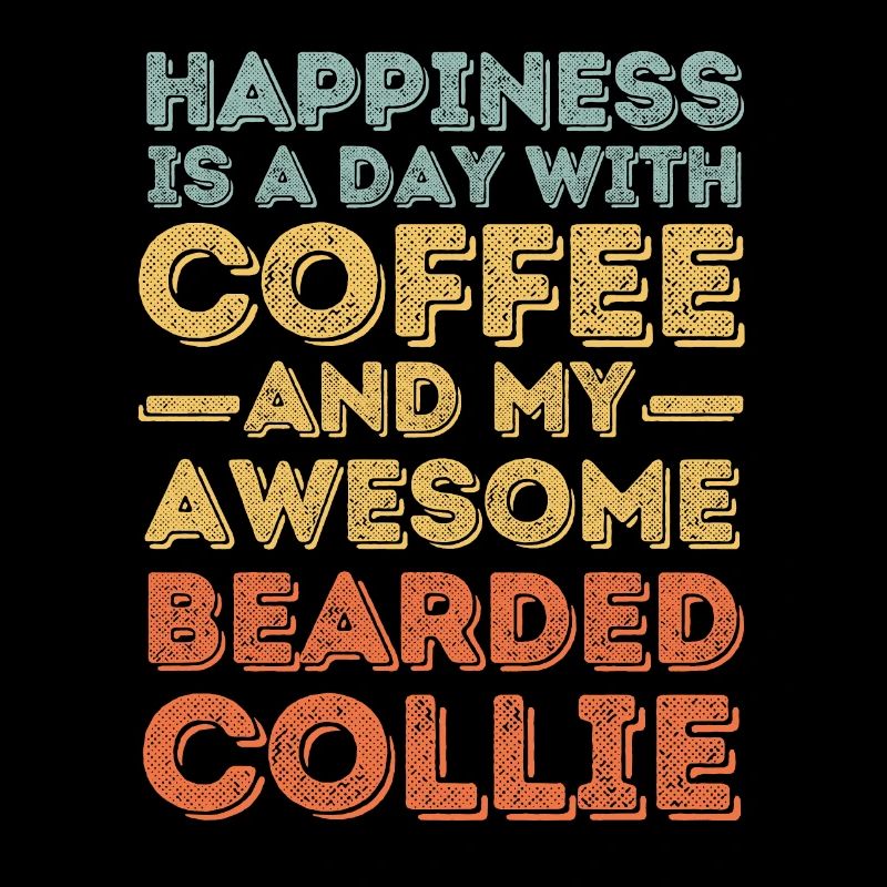 Café pour chiens de café Bearded-Collie