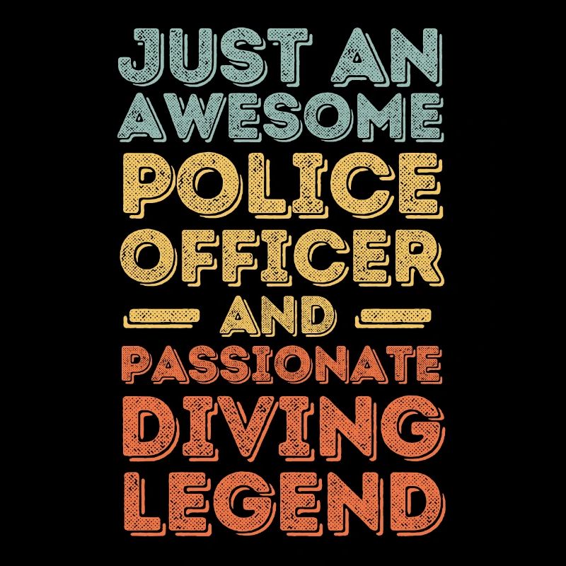 Policeman diving retro