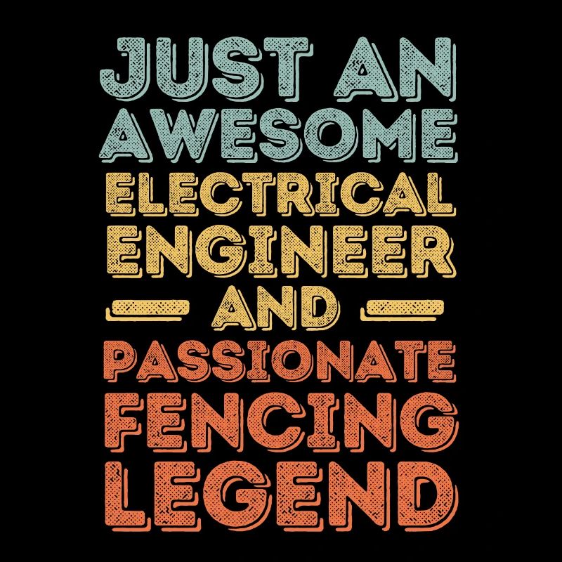 Electrical engineer fencing retro
