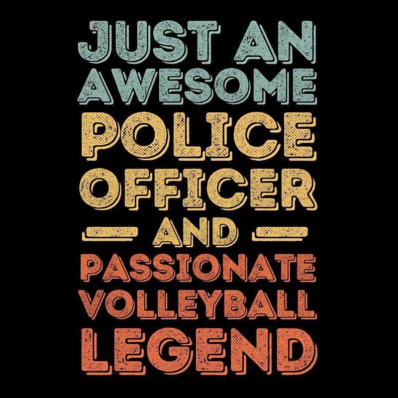 Policeman Volleyball retro