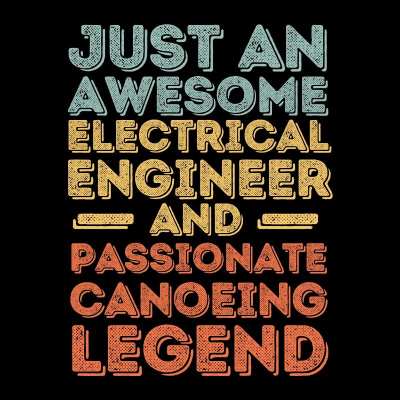 Electrical engineer canoe retro
