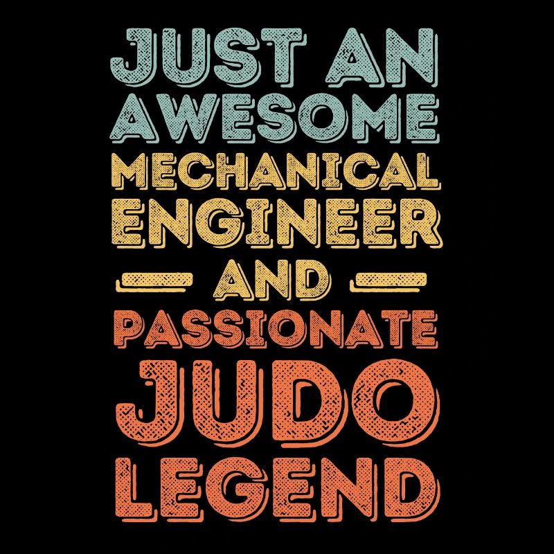Mechanical Engineer Judo retro