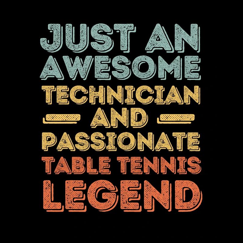 Technicien tennis de table rétro