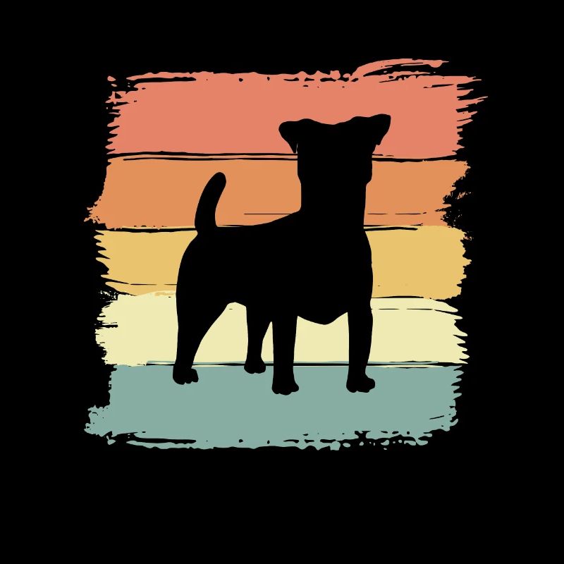 Russel-Terrier Retro