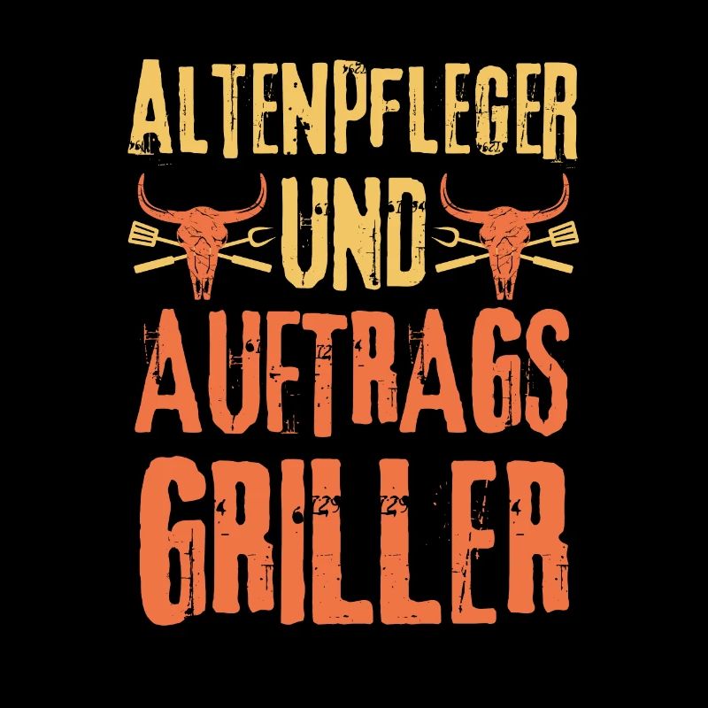 Altenpfleger und Grillen