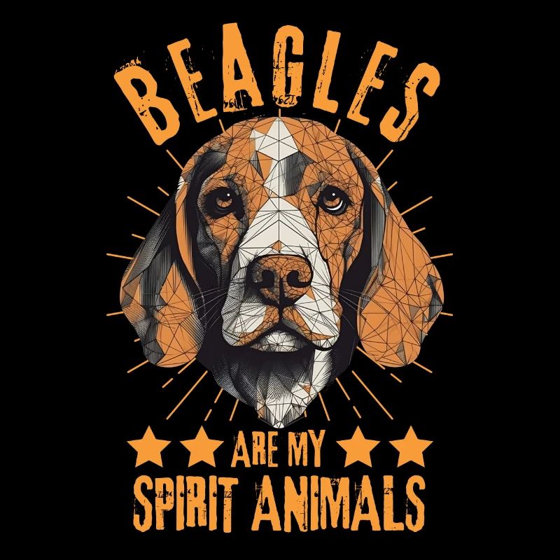 Beagle Lover Géométrie Beagle Art
