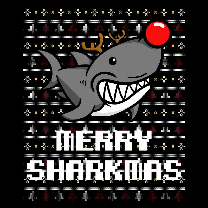 Shark Ugly Christmas Xmas Gift