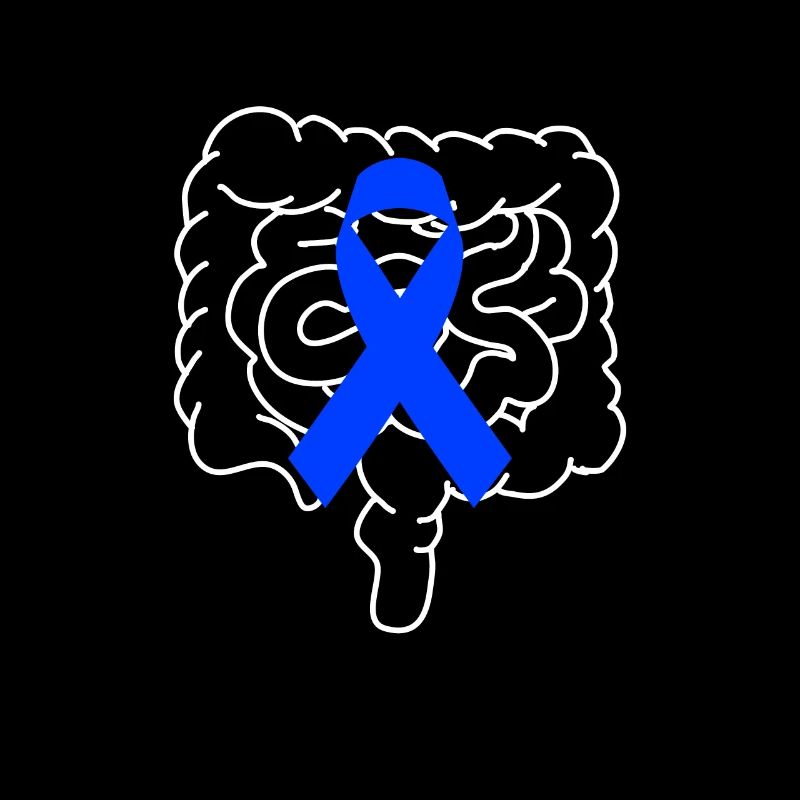 Darmkrebs Darm Krebs Blaue Schleife
