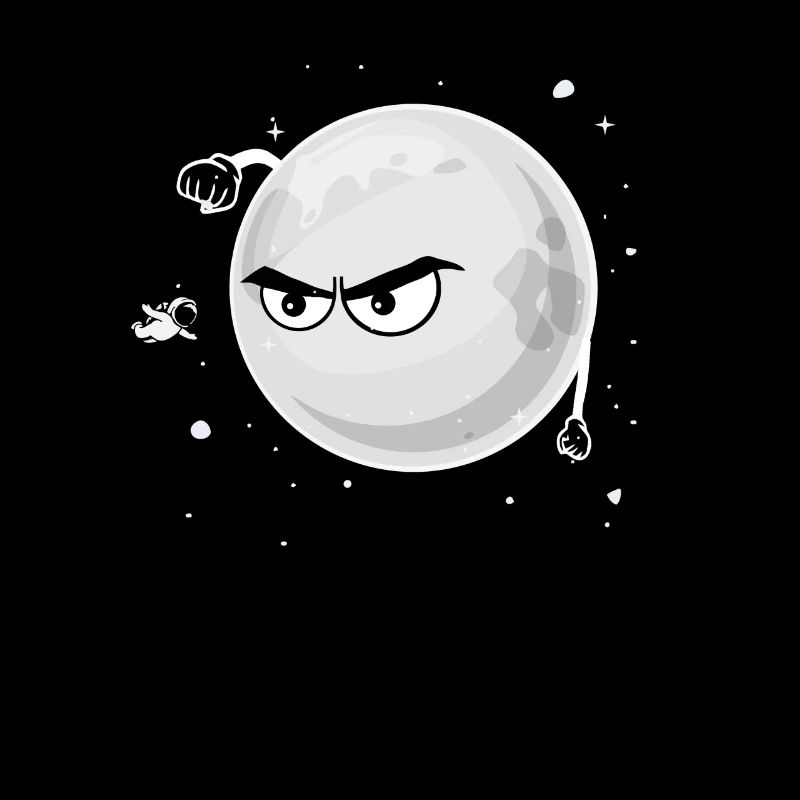 Lune haut astronaute Spatial Spatial Drôle