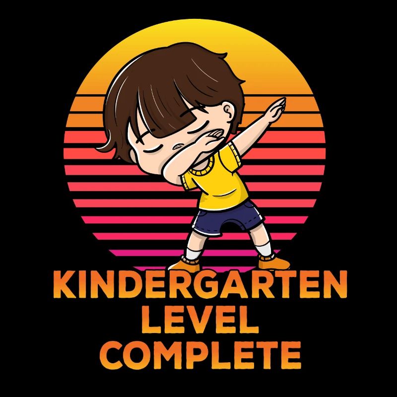 Kindergarten Level Complete Funny Dabbing Student