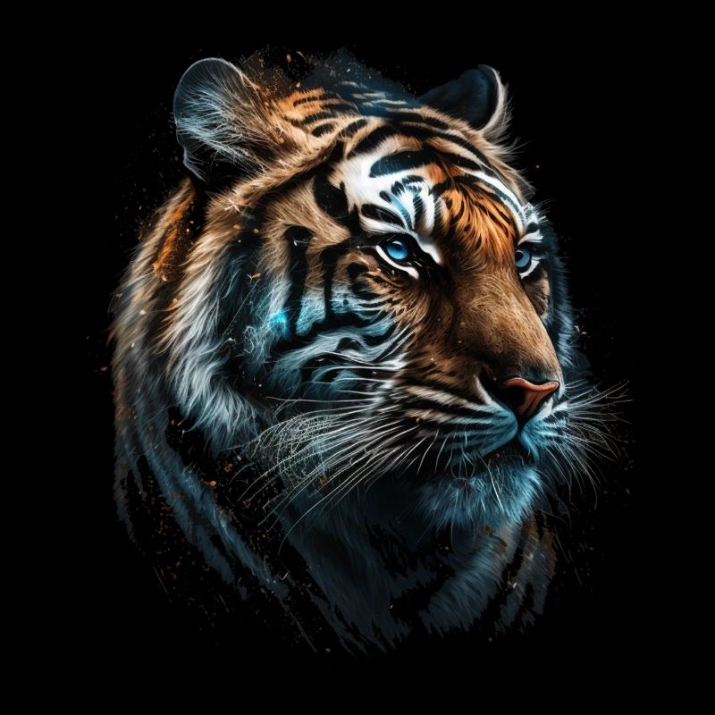 Tiger Kunst Geschenk Geburtstagsgeschenk Tiere