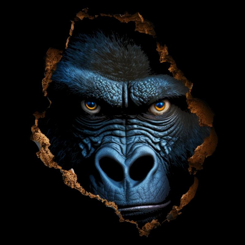 Gorilla Wall Hole Monkey Zoo Animal Costume Gift