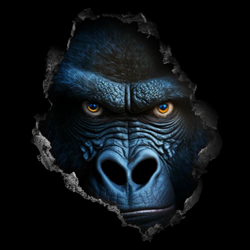 Gorilla Wall Hole Monkey Zoo Animal Costume Gift