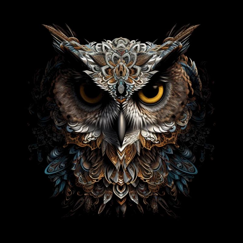 Eule Nachtvogel Vogel Tier Geschenk Kunst