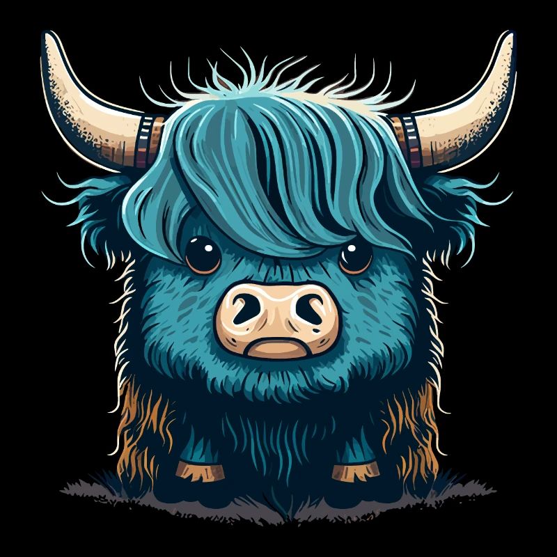 Cute Yak Illustration