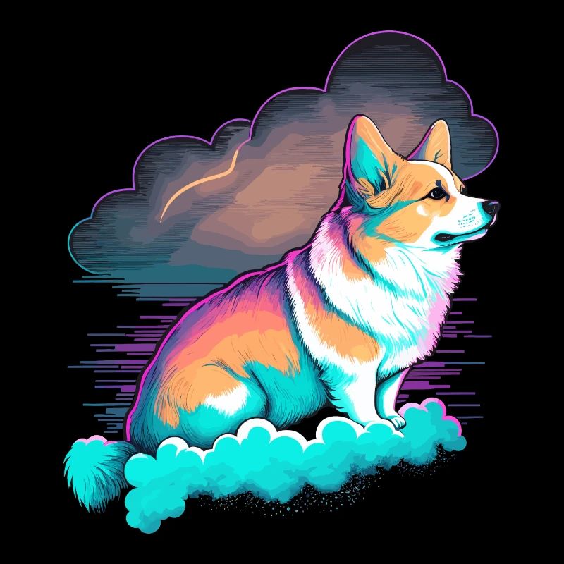Corgi with The Clouds
