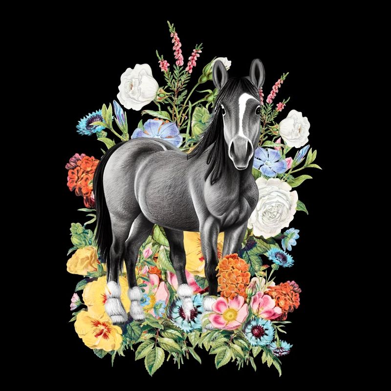 Pferd Blumen