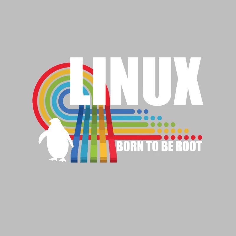 Né pour être Root Penguin Linux Nerd Coding Geek