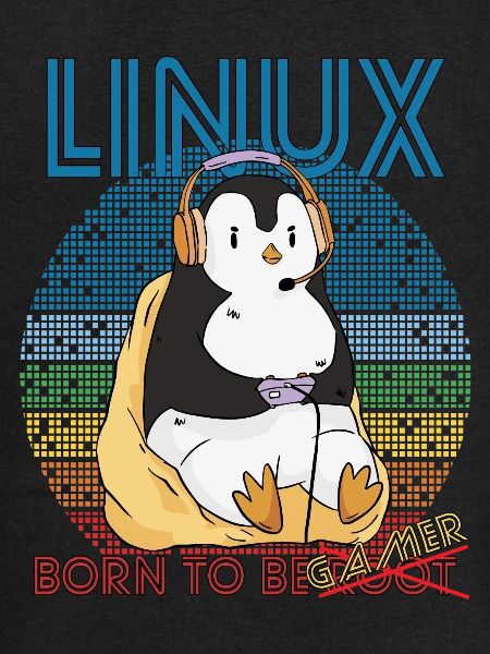 Gamer Linux Born To Be Root Geek Game Programmer A