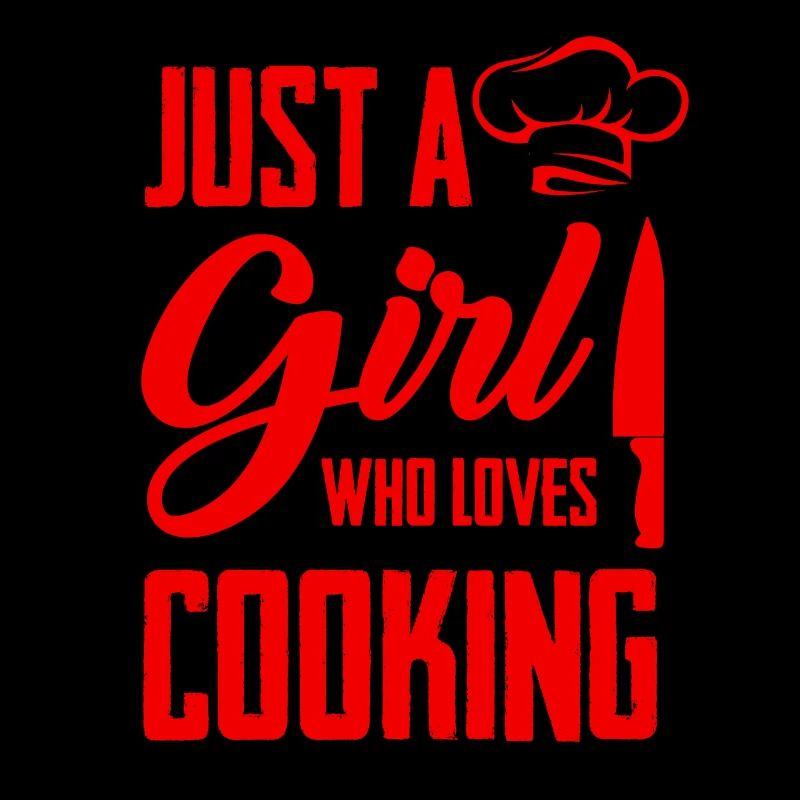 mädchen liebt kochen