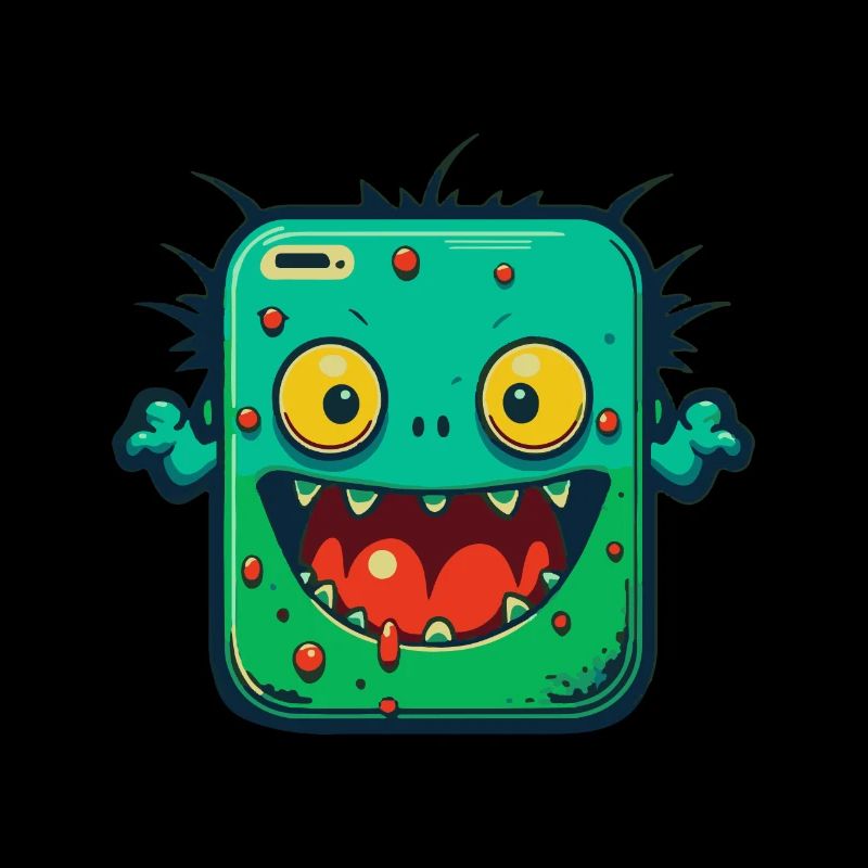 Monster Crash - Monstre de tablette verte effrontée