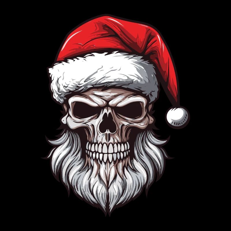 Weihnachtsmann Totenkopf