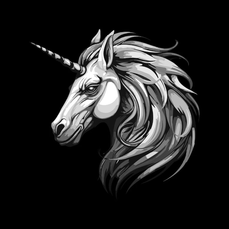Einhorn Portrait Tier