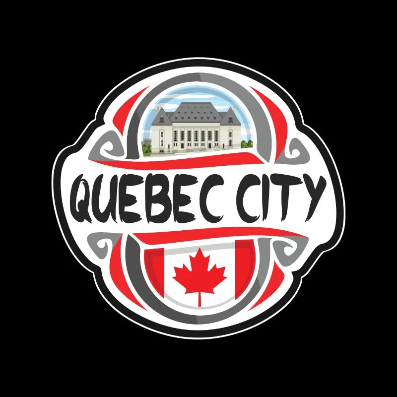 Québec Canada Drapeau Voyage Souvenir Badge Stam